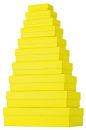 Geschenkkarton - 10 tlg., flach, gelb, 1 St.