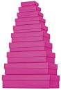 Geschenkkarton - 10 tlg., flach, pink, 1 St.