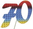 Jubiläumszahl 70 bunt, 5 St.