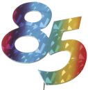 Jubiläumszahl 85 bunt, 5 St.