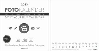 Bastelkalender 2025 weiß