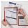 Dokumentenhalter, Hartfolie, 0,32 mm, matt, A5, 168 x 230 mm, rot