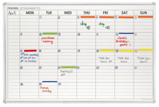 JetKalender 715, 25 Mitarbeiter, 7-Tage-Woche, 90 x 60 cm
