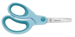 Bastelschere - 13 cm, türkis, rund, 1 St.