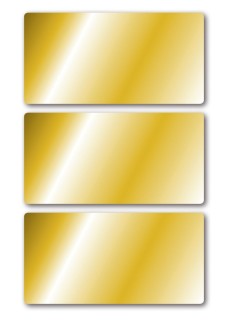 15287 Schmucketikette - 34 x 67 mm, 9 Stück, gold, 10 St.