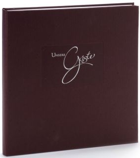 Gästebuch Seda - 23 x 25 cm, 176 Seiten, braun, 1 St.