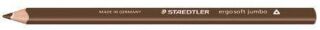 ergo soft® jumbo Farbstift - 4 mm, van-Dyke-braun, 12 St.