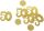 Konfetti Zahl 50 - 10 g, ca. 15 mm, gold, 5 St.