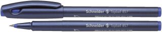 Tintenroller Topball 857 - stahlblau/blau, 0,6 mm, mit Kappe, 1 St.