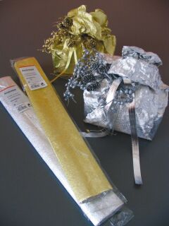 Krepppapier Alu - 50 x 250 cm, silber, 1 St.