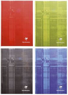 Notizbuch - A5, 96 Blatt, blanko, farbig sortiert, 5 St.