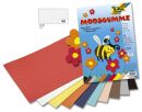 Moosgummi - 29 x 40 cm, weiß, 5 St.