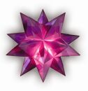 Bascetta Stern - violett, transparent, Ø 20 cm, 1 St.