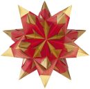 Bascetta Stern - rot/gold, Ø 20 cm, 1 St.