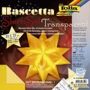 Bascetta Stern - gelb, transparent, Ø 30 cm, 1 St.