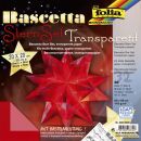 Bascetta Stern - rot, transparent, Ø 30 cm, 1 St.