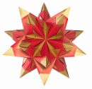 Bascetta Stern - rot/gold, Ø 30 cm, 1 St.