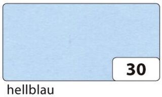 Transparentpapier - hellblau, 50,5 cm x 70 cm, 115 g/qm, 5 St.