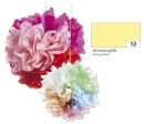 Blumenseide - 50 x 70 cm, 5 Bogen, zitronengelb, 1 St.