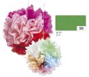 Blumenseide - 50 x 70 cm, 5 Bogen, grün, 1 St.