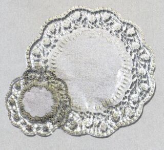 Tortenspitzen - Ø 36 cm, 4 Stück, silber, 1 St.