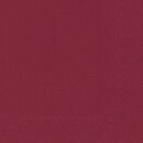Cocktail-Servietten 3lagig Tissue Uni bordeaux, 24 x 24...
