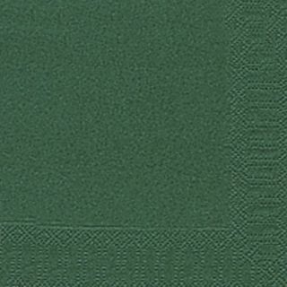 Servietten 3lagig Tissue Uni dunkelgrün, 33 x 33 cm, 20 Stück, 1 St.