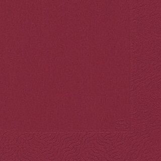 Servietten 3lagig Tissue Uni bordeaux, 33 x 33 cm, 20 Stück, 1 St.