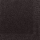 Servietten 3lagig Tissue Uni schwarz, 33 x 33 cm, 20...