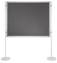 Textiltafel PRO, 180 x 120 cm, grau.