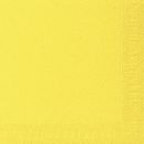 Dinner-Servietten 3lagig Tissue Uni gelb, 40 x 40 cm, 20...