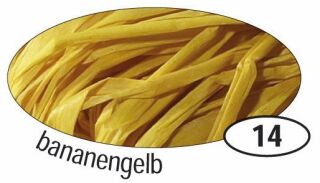 Naturbast Raffia - matt, bananengelb, 50 g, 1 St.