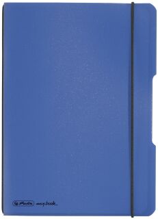 Notizheft flex - A5, PP, 40 Blatt, kariert, blau, 1 St.