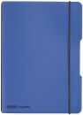 Notizheft flex - A5, PP, 40 Blatt, kariert, blau, 1 St.