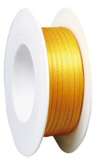 Doppelsatinband - 3 mm x 50 m, goldgelb, 1 St.