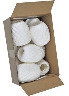 Bast Raffia - 7 mm x 30 m, weiß, 10 St.