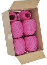 Bast Raffia - 7 mm x 30 m, pink, 10 St.