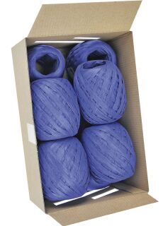 Bast Raffia - 7 mm x 30 m, dunkelblau, 10 St.