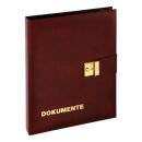 Dokumentenmappe - 4-Ring-Mechanik, weinrot , 1 St.