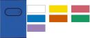 7481 Heftschoner PP - A5, transparent/gelb, 25 St.