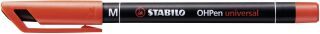 Folienstift - OHPen universal - permanent medium - Einzelstift - rot, 1 St.