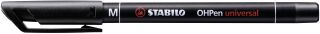 Folienstift - OHPen universal - permanent medium - Einzelstift - schwarz, 1 St.