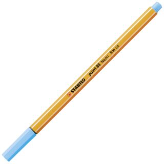 Fineliner - point 88 - Neonfarbe, leuchtfarbenblau, 1 St.