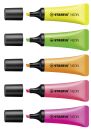 Textmarker - NEON - 5er Pack - gelb, grün, orange, pink, magenta, 1 St.