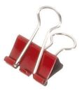Foldback-Klammern - 19 mm, Klemmvolumen 7 mm, rot, 12...