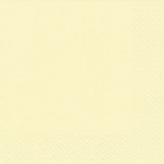 Serviette Zelltuch - 25 x 25 cm, uni creme, 1 St.