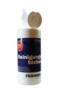 Reinigungstuch in der Spenderdose, Spenderdose