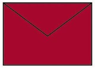 Coloretti Briefumschläge - B6, 5 Stück, mohn, 1 St.
