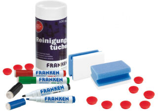 Starter-Set für Magnettafel, Schreib- und Rastertafeln