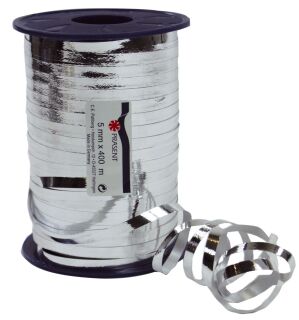 Ringelband - 5 mm x 400 m, metallic-silber, 1 St.